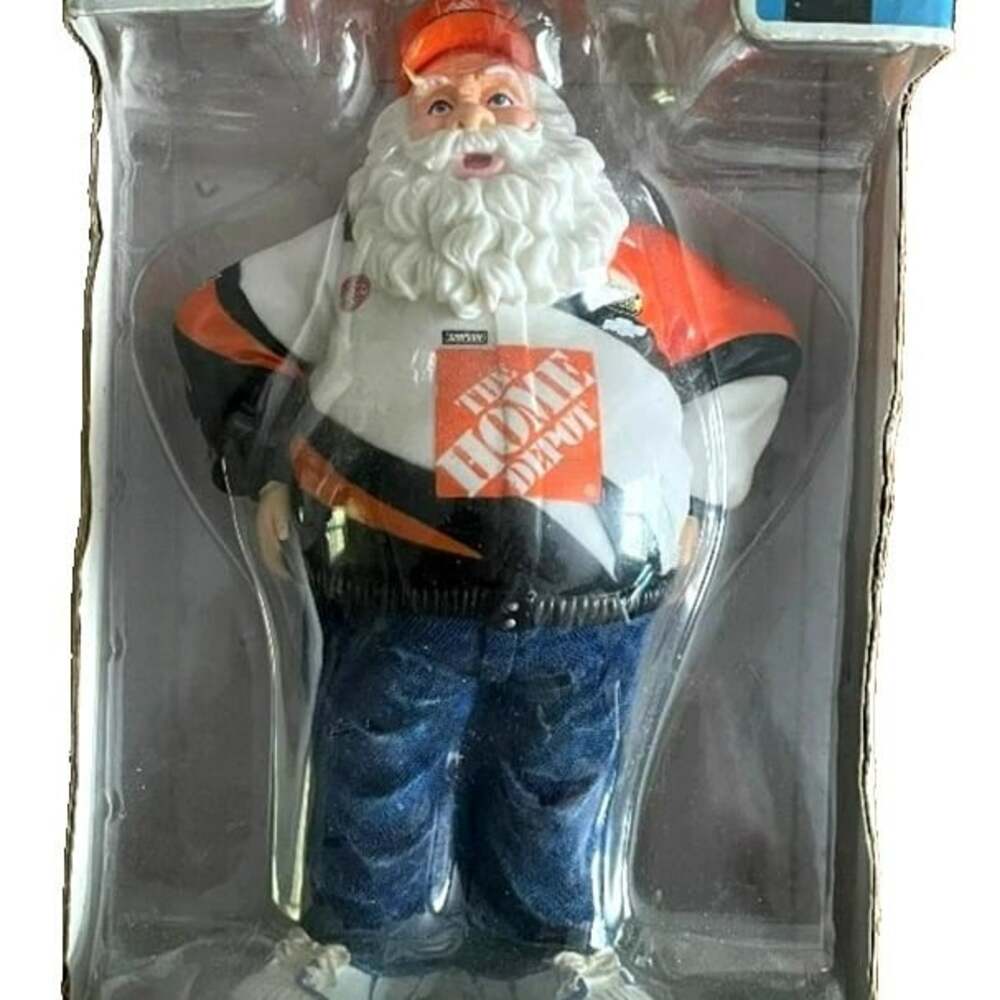 New 2004 NASCAR 8" Santa Figure #20 Tony Stewart Home Depot~ FAST FREE SHIPPING!